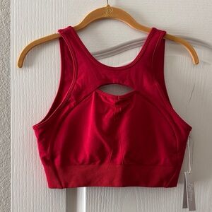 Buffbunny XL Women's Red Racerback Sports Bra - Active Comfort